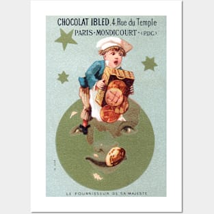 1900 Chocolat Ibled, Paris France Posters and Art